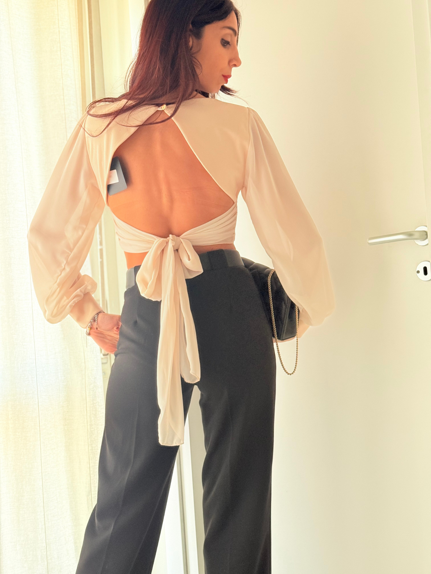 Camicia manica velo