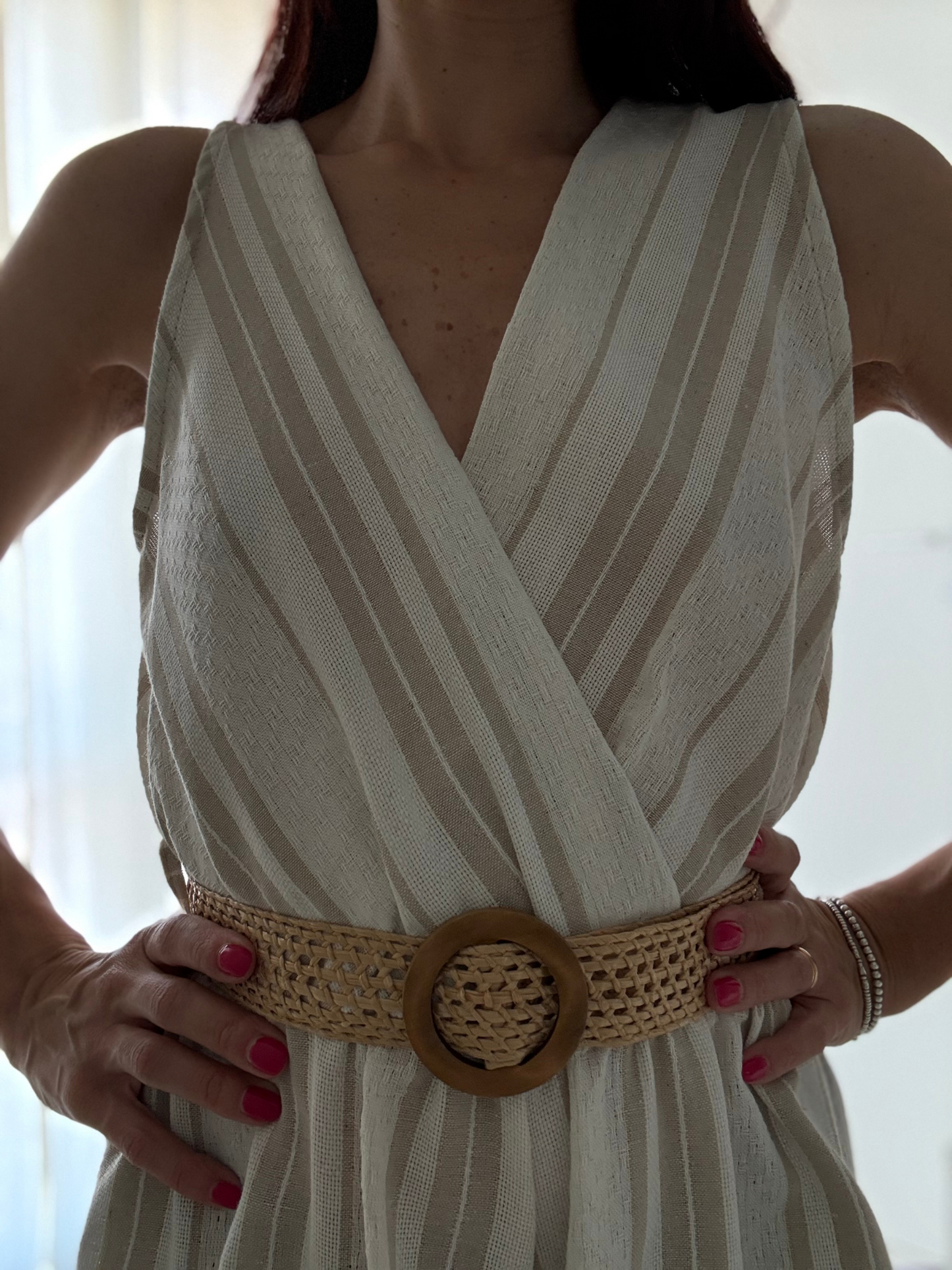 TUTA DONNA ELEGANTE CON PANTALONE LARGO – CINTURA INCLUSA