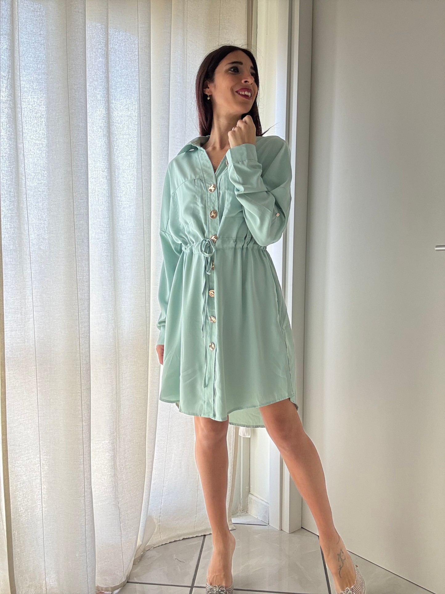π Chemisier Elegance Gold β Stile e Comfort Senza Compromessi