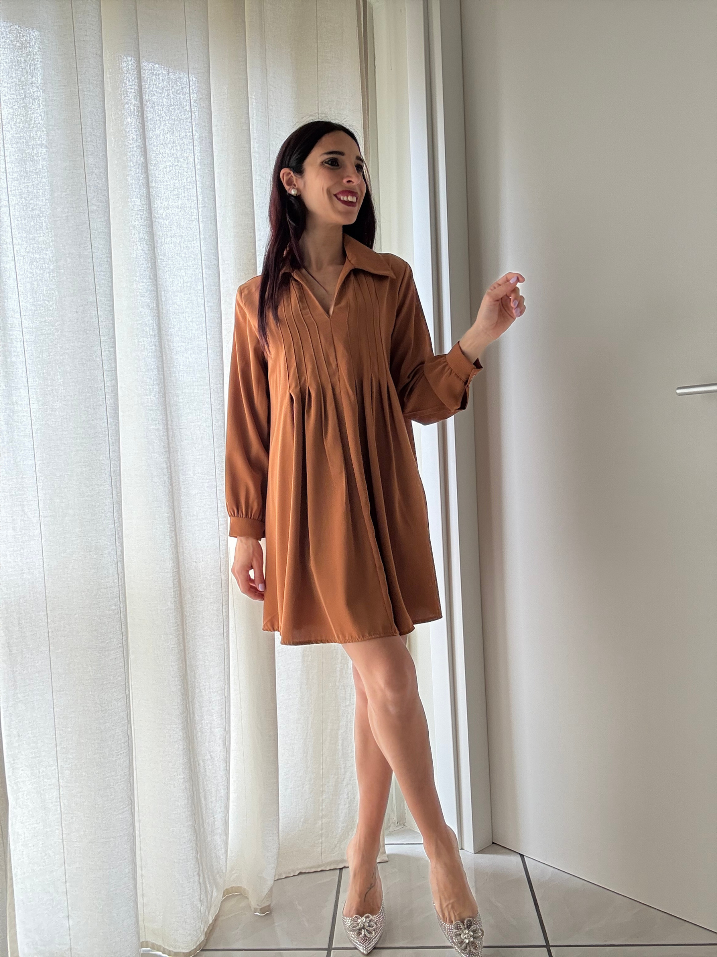 Vestito Camicia Svasato - Taglia Unica