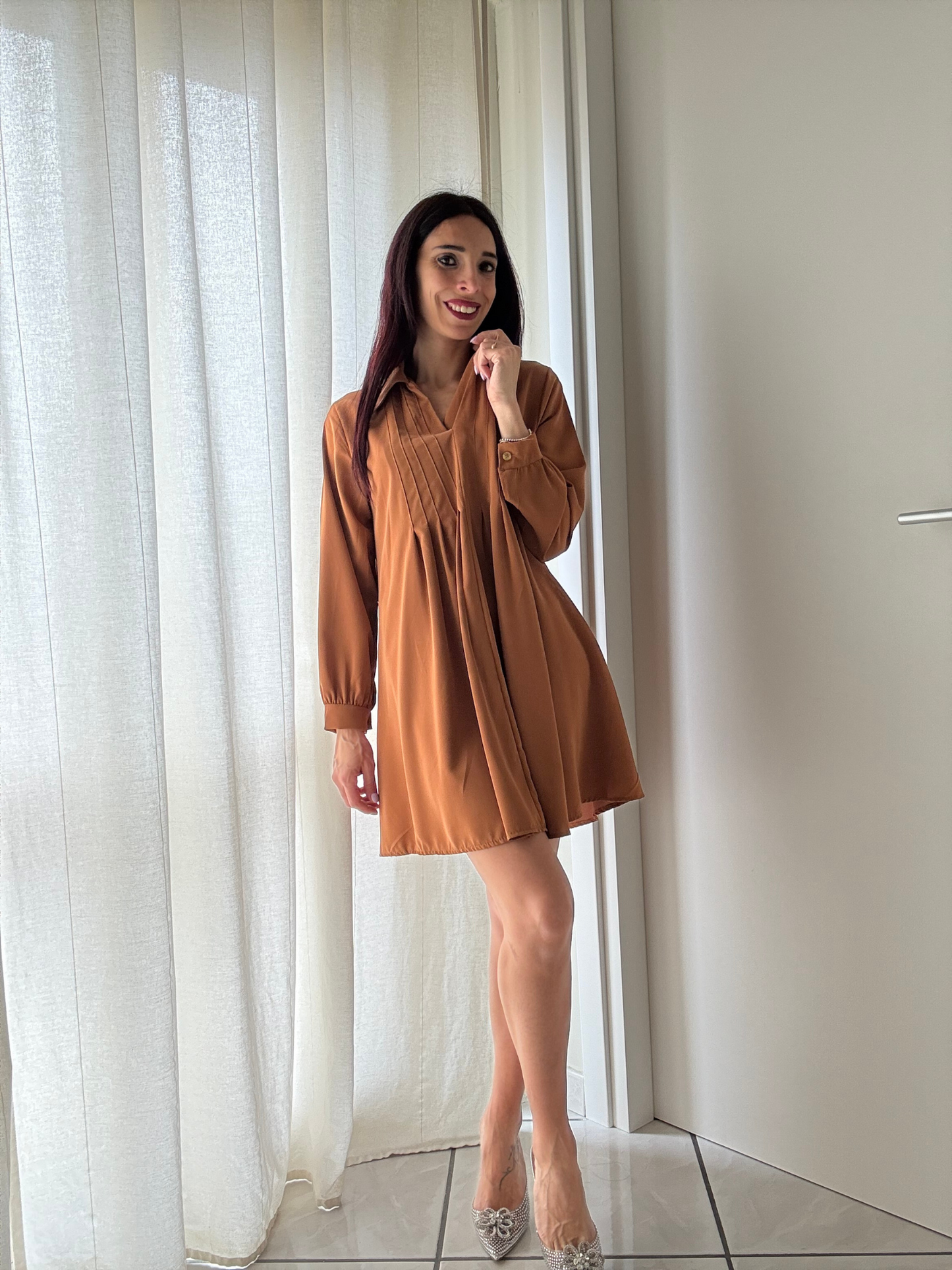 Vestito Camicia Svasato - Taglia Unica