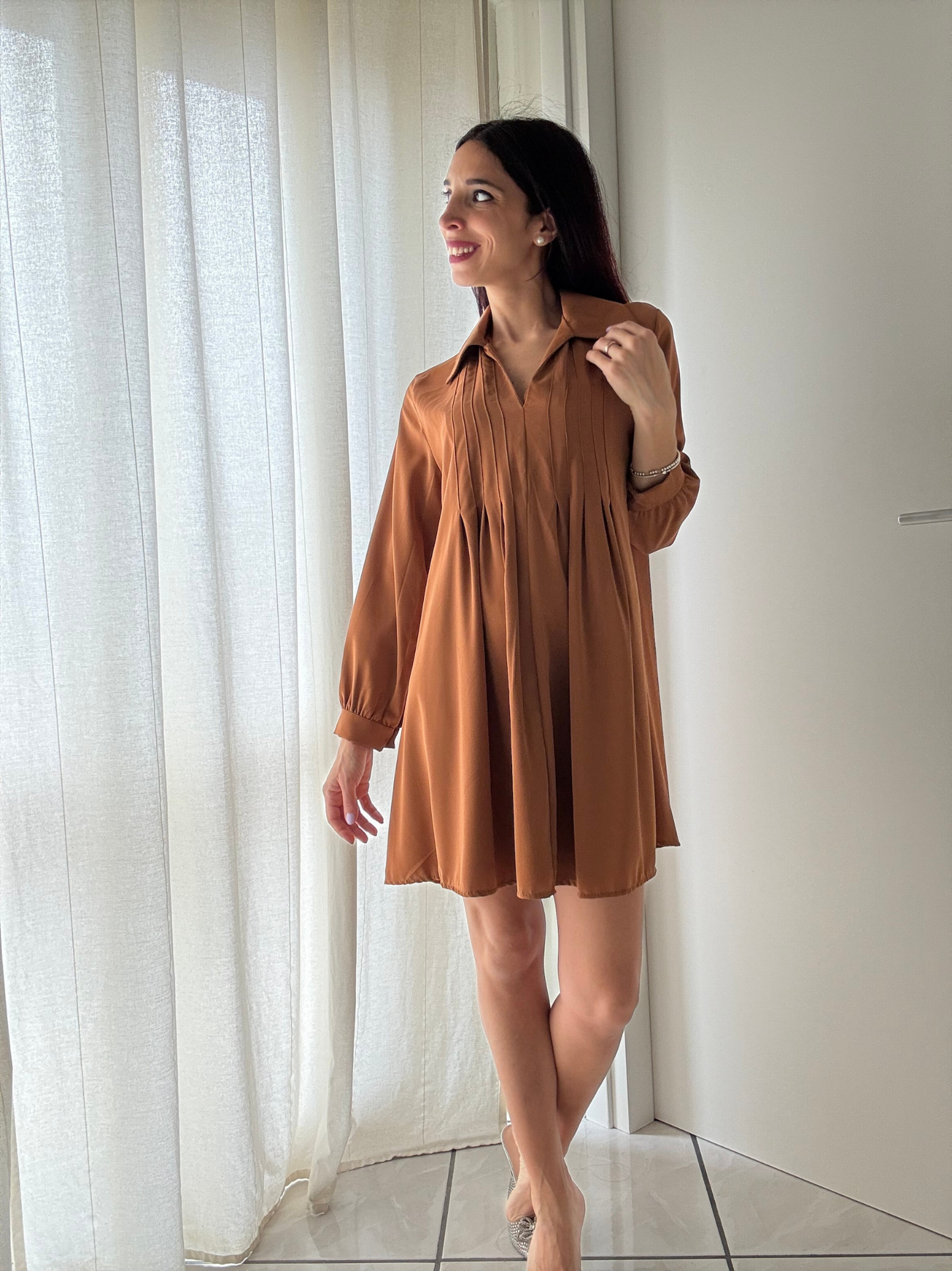 Vestito Camicia Svasato - Taglia Unica