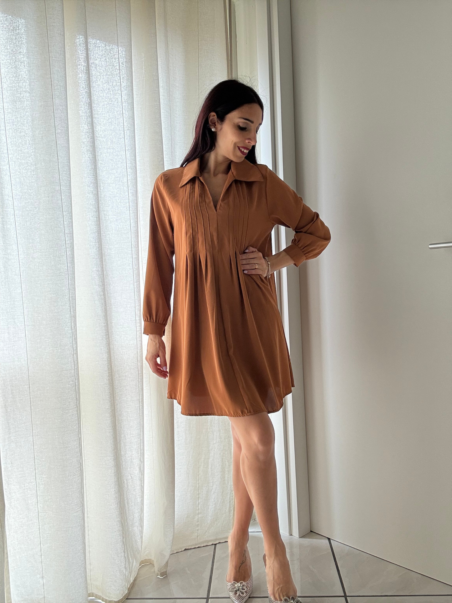 Vestito Camicia Svasato - Taglia Unica