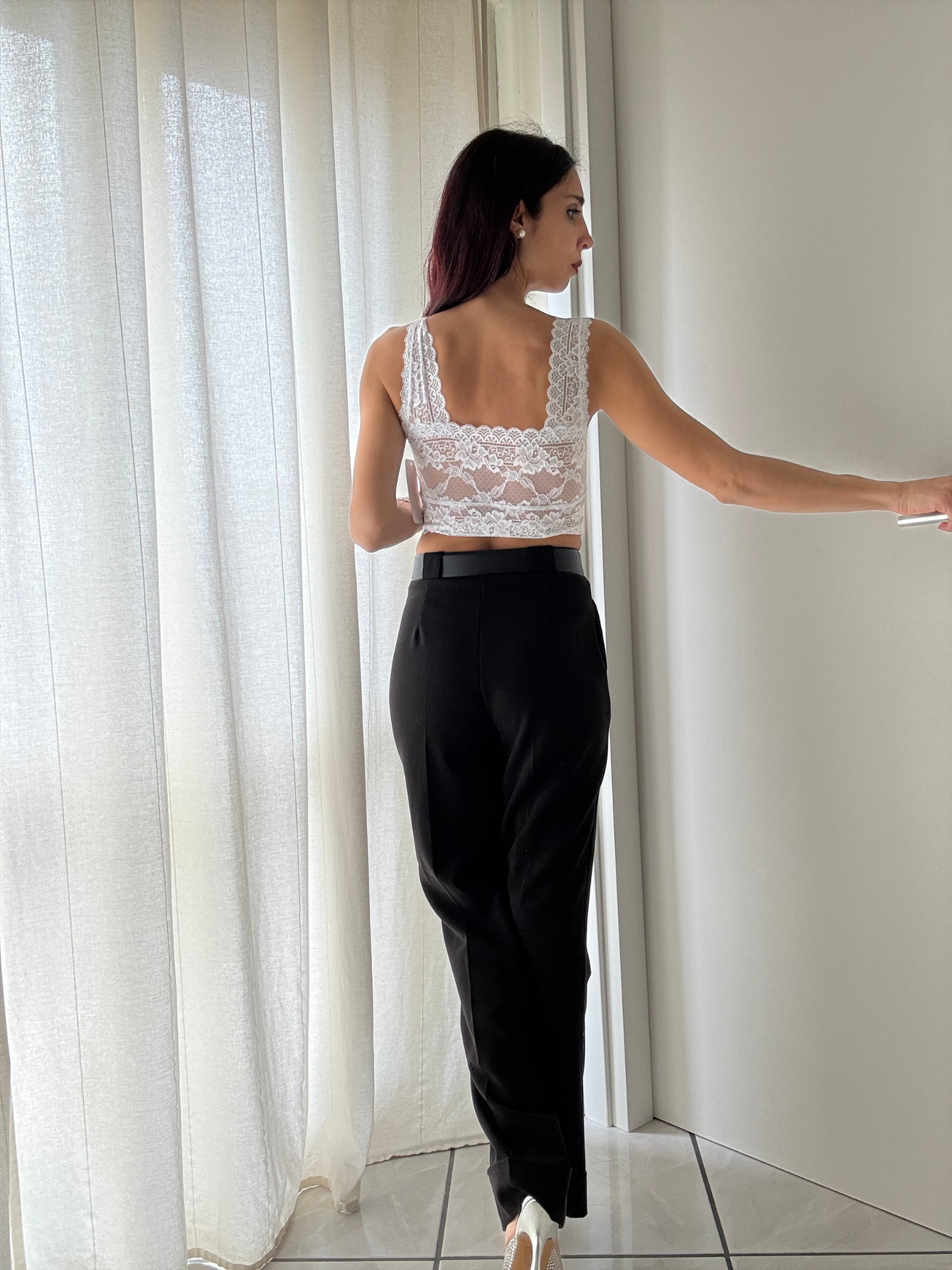 Bralette in Merletto con Coppe Preformate -