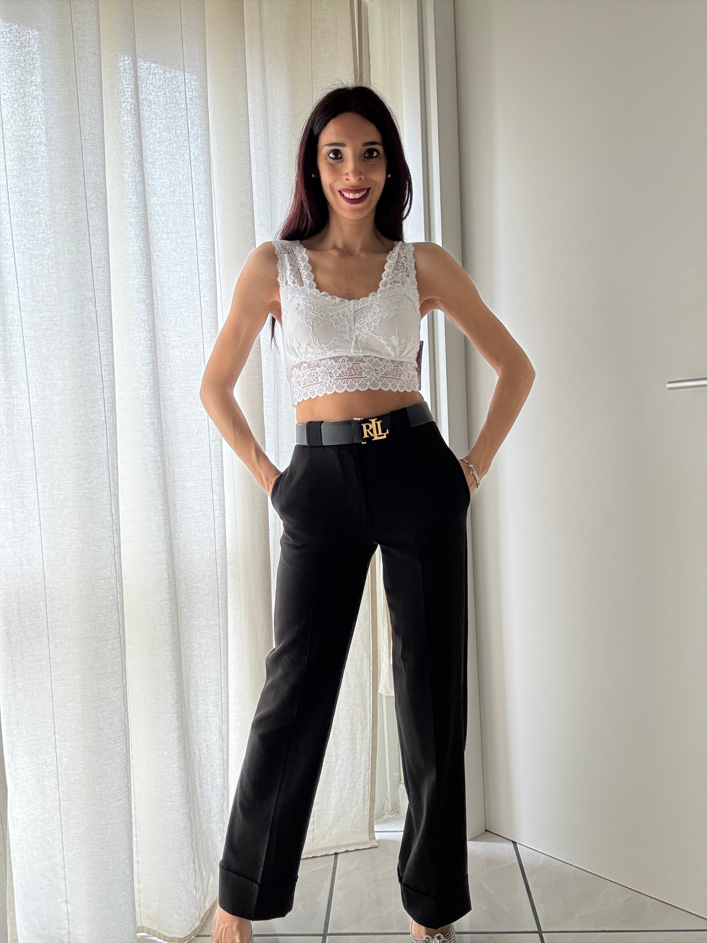 Bralette in Merletto con Coppe Preformate -