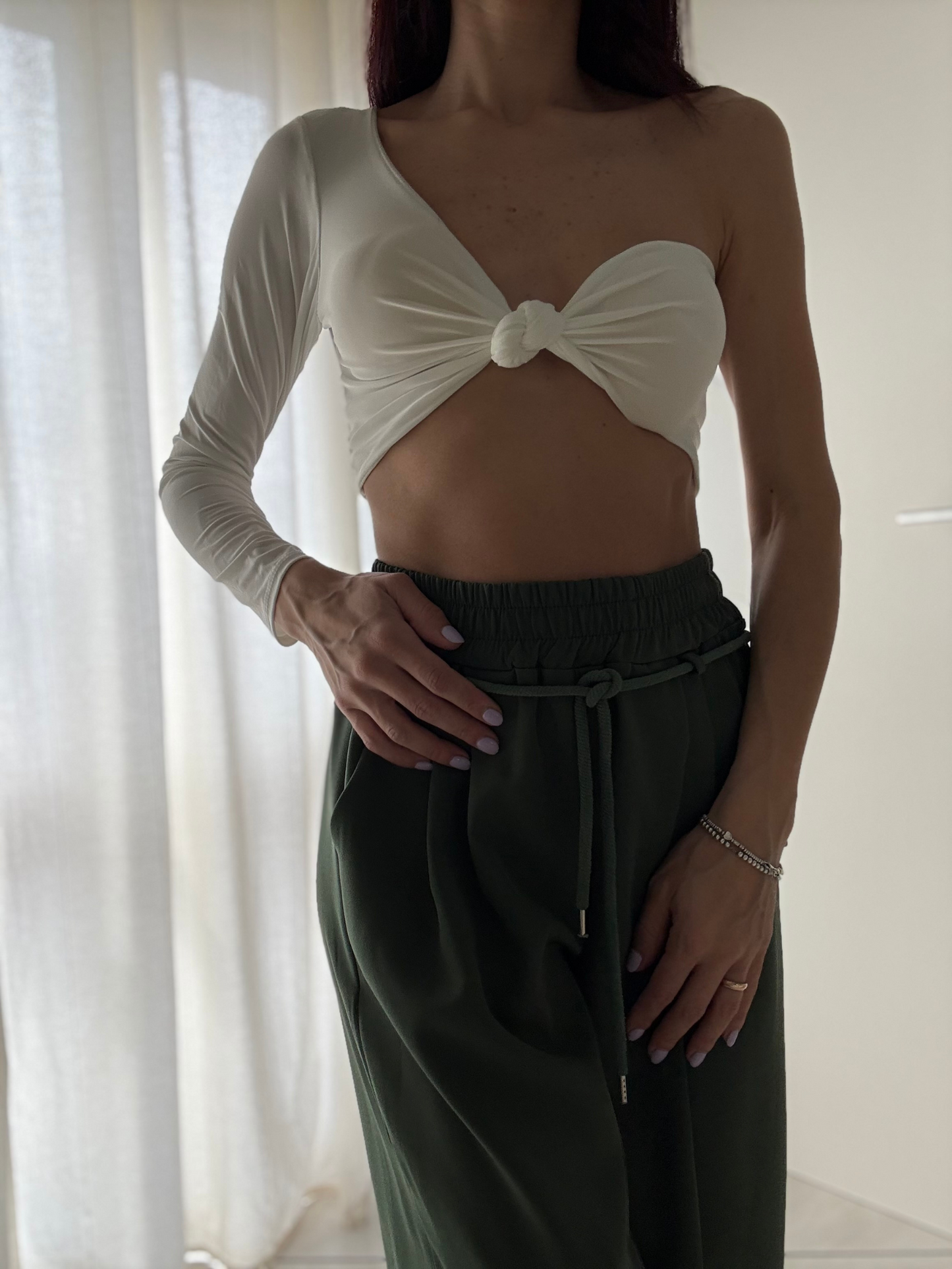 Top Monospalla Manica Lunga con Coppe Preformate