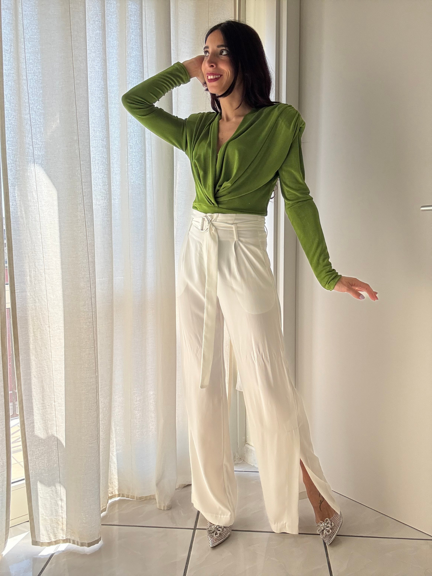 Body con spallina strutturata