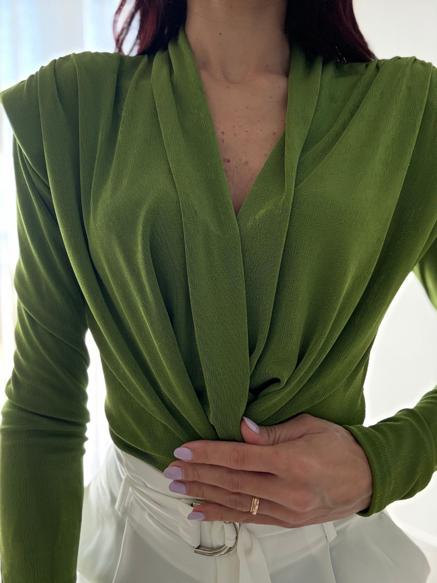 Body con spallina strutturata