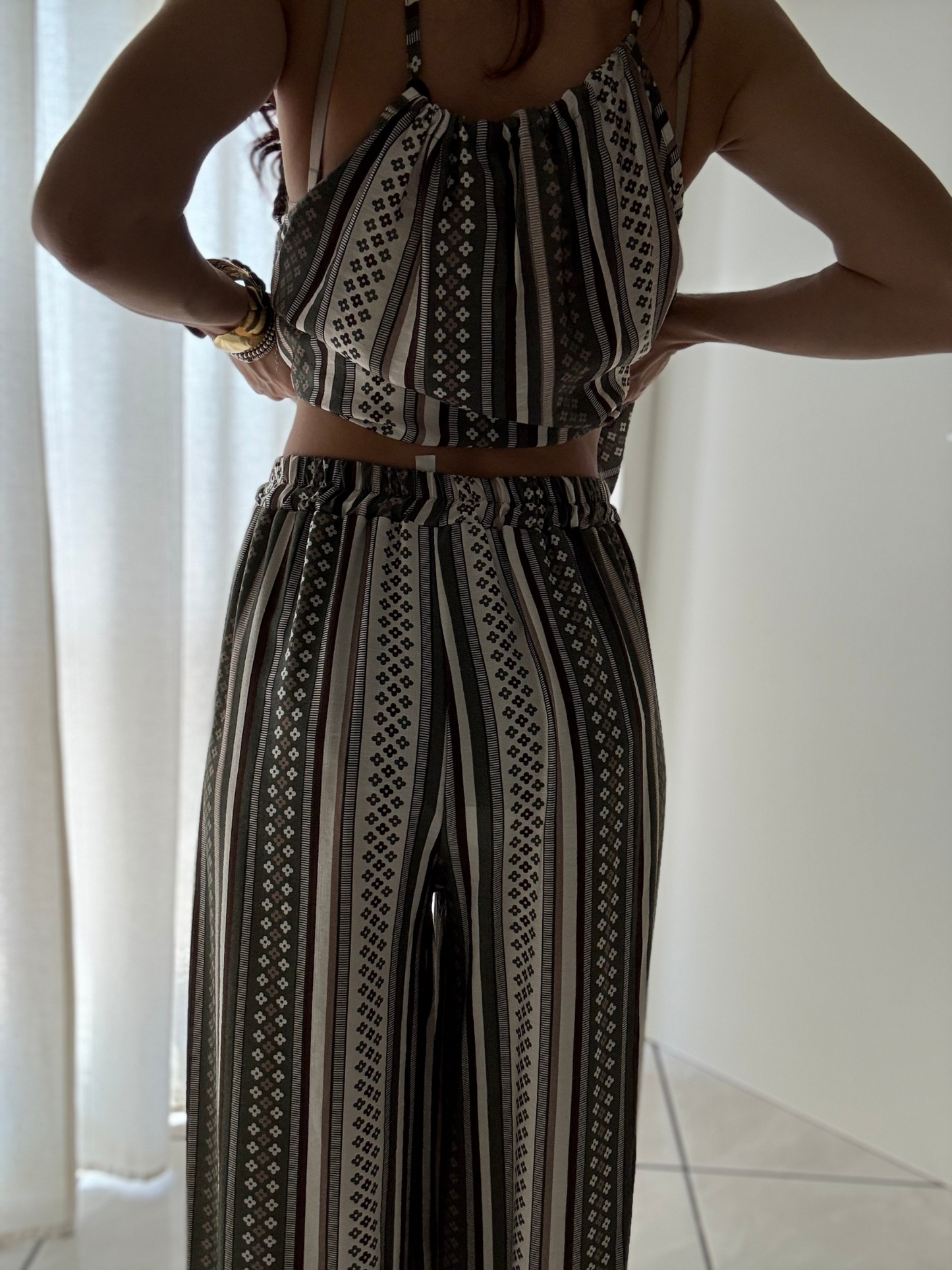 🖤 Coordinato Top + Pantalone Largo