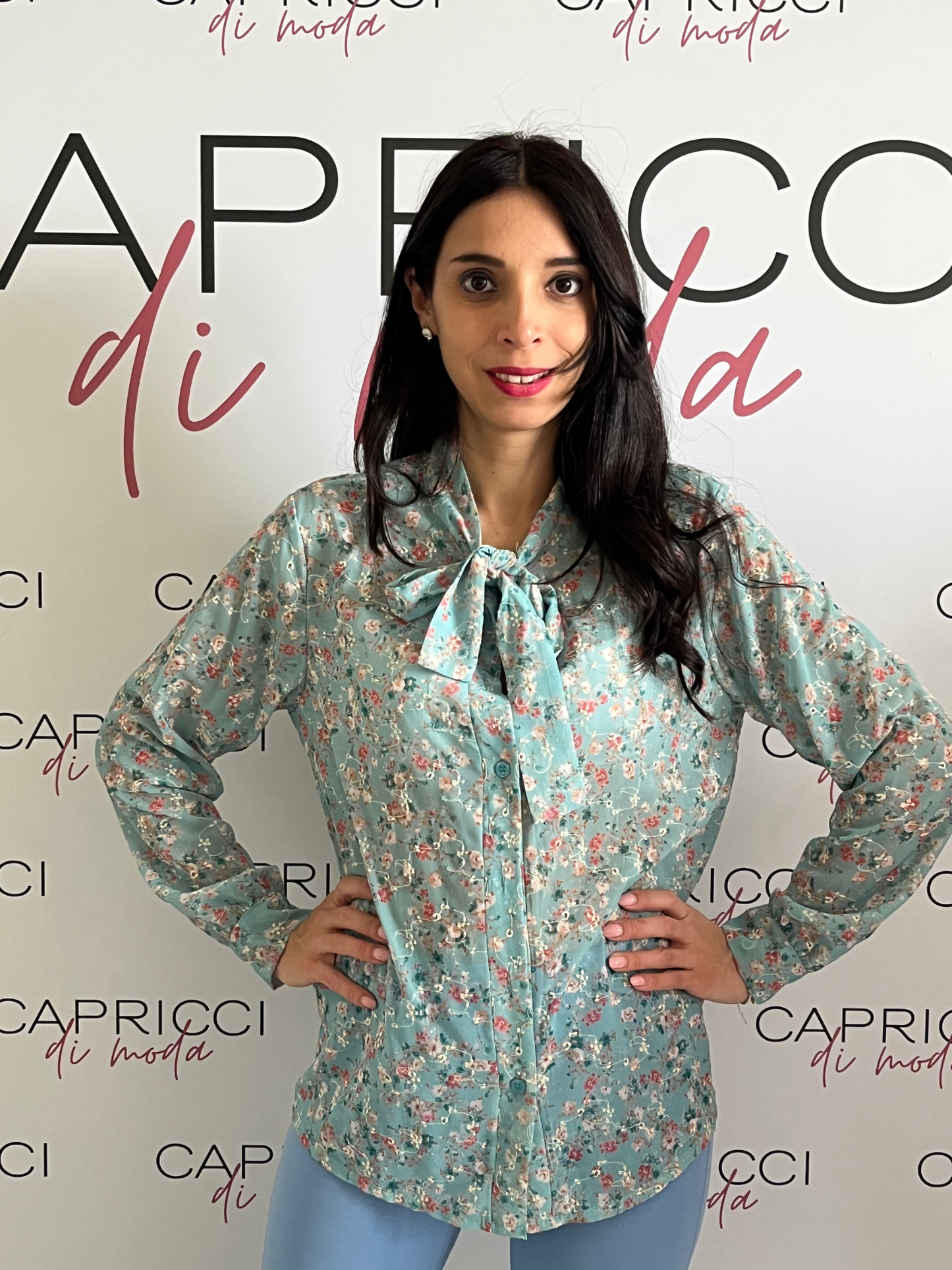 Camicia con fiocco