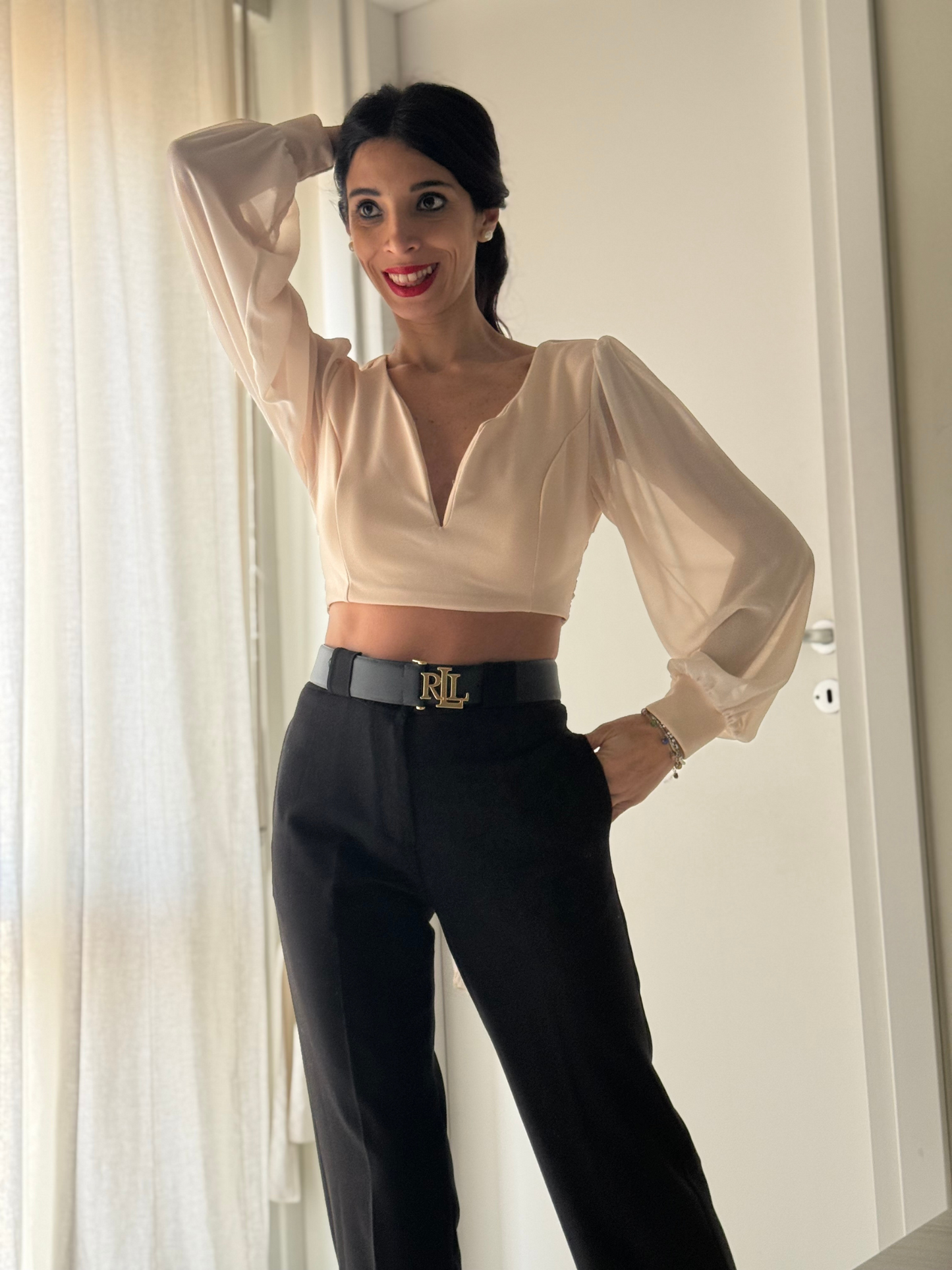 Camicia manica velo