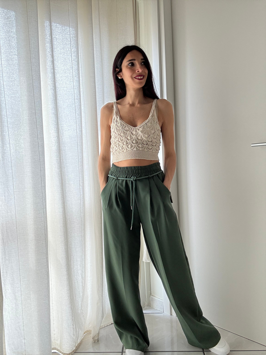 Pantalaccio Con Elastico in Vita e Tasche