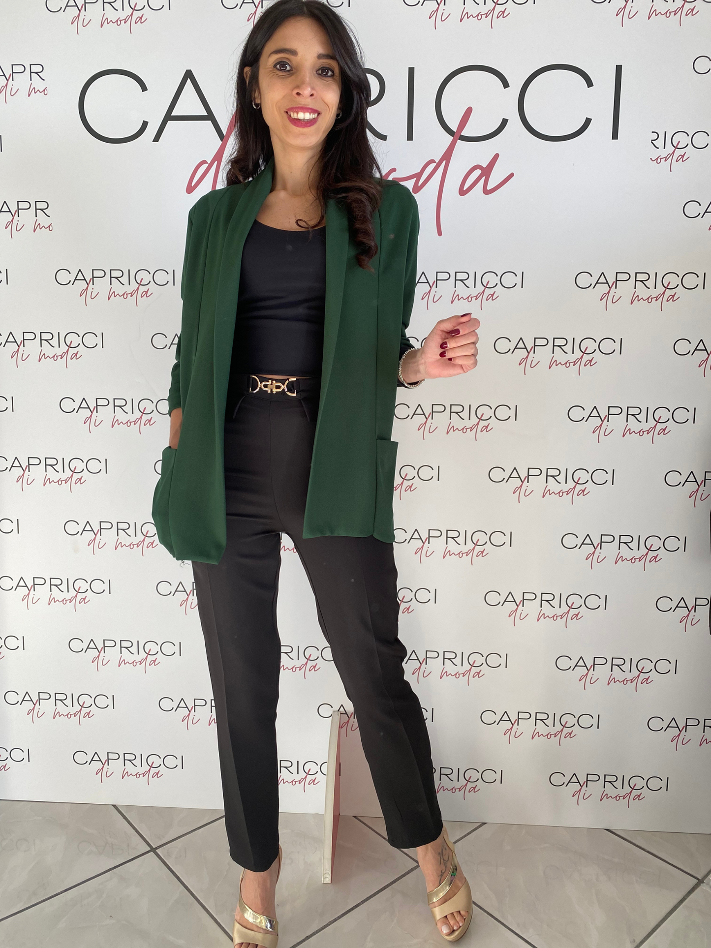 Giacca con tasche senza bottoni